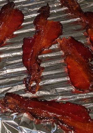 A picture of Lloyd's Batch Candied Bacon.