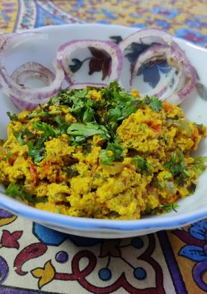 A picture of Paneer bhurji masala.