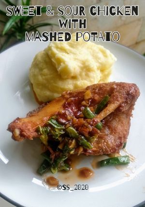 Foto resep Ayam Asam Manis & Mashed Potato