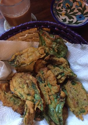 A picture of Palak ke pakode.