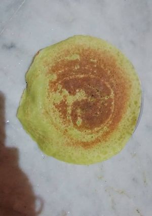 A picture of Moong daal dosa.