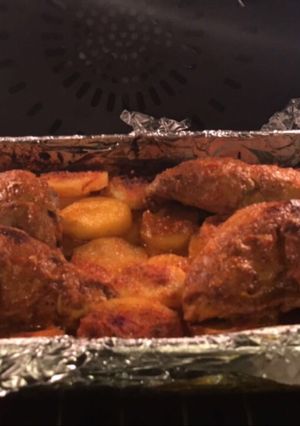صورة لوصفة صينية الدجاج بالبطاطس بالفرن