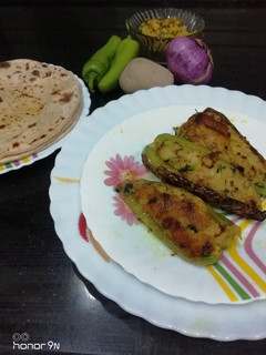 A picture of Stuffed Green Chilli Subji.