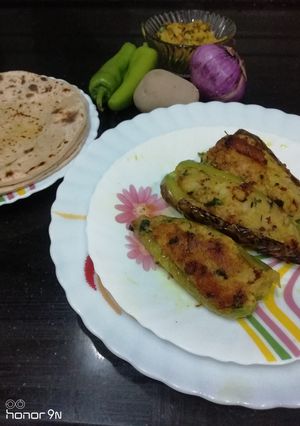 A picture of Stuffed Green Chilli Subji.