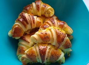 Habkönnyű sós kiflik recept fotója