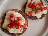 Molletes de frijol ligeros