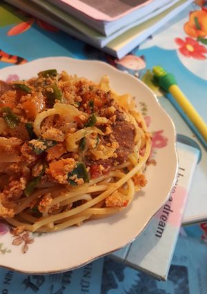 Hình của món Mỳ ý ấm áp 🍝😋.