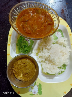செட்டிநாடு சாப்பாடு கொத்தமல்லித் துவையல் (Chettinadu sappadu & kothamalli thuvaiyal recipe in tamil) செய்முறை முக்கிய புகைப்படம்
