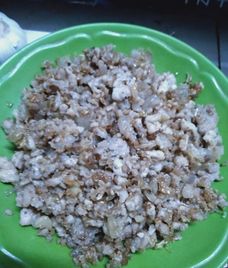 thịt băm rang riềng