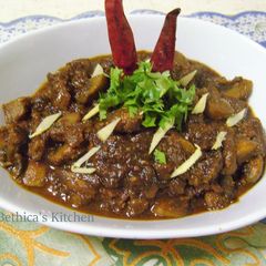 A picture of Mushroom Vindaloo.