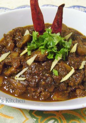 A picture of Mushroom Vindaloo.