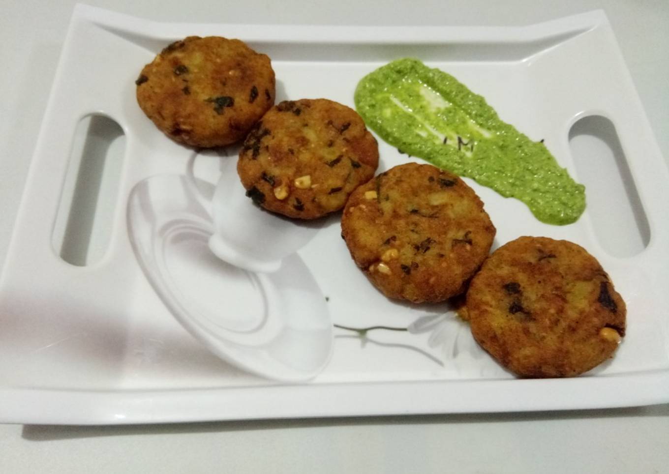Potatoes & Rajgira croquettes