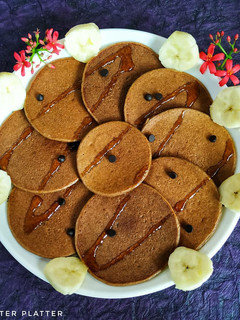 A picture of Chocolate Protein Pancakes.