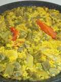 Paella de verduras