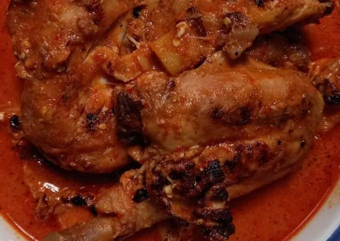 Bagaimana Membuat Ayam bumbu rujak ala me yang Lezat