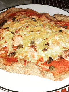 Una foto de Pizza casera