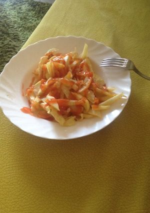 A picture of French fries.