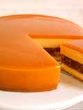 Caramel Mousse Cake with Walnuts