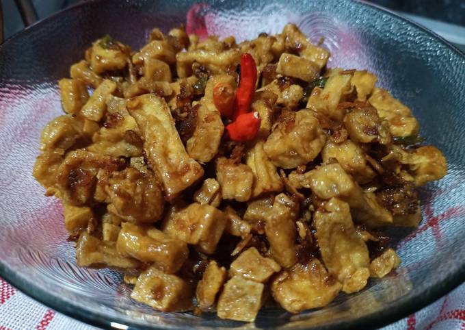 Orek tahu kering
