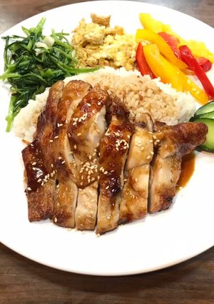 照燒雞腿飯 的食譜成品照片