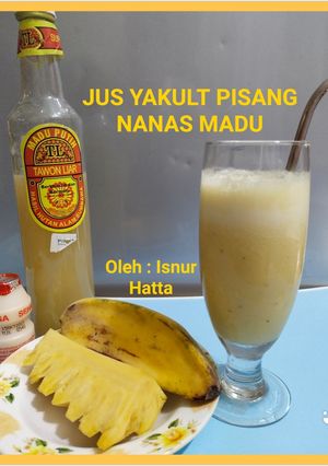 Foto resep Jus Yakult Pisang Nanas Madu