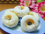 Gambar donat gula halus