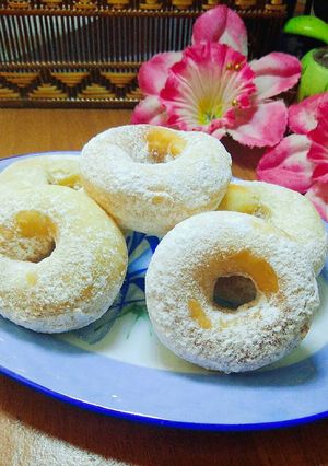 Foto resep Donat Berselimut Gula Halus No BK (Biang dan Kentang) Simpel