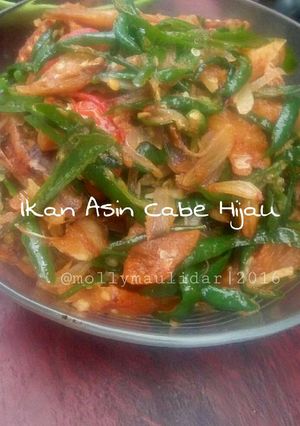 Foto resep Ikan Asin Cabe Hijau