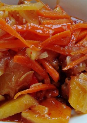 Foto resep Ayam asam manis pedas