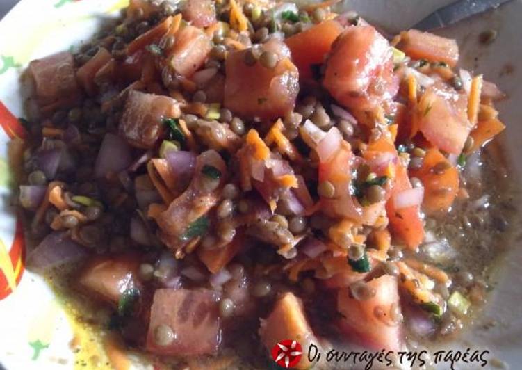 Recipe of Quick Great lentils salad