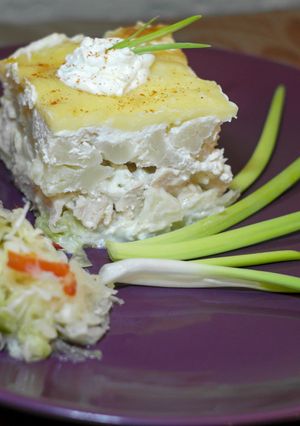 Rakott karfiolos csirkemell recept fotója