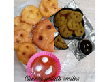 Cheesy potato smiles