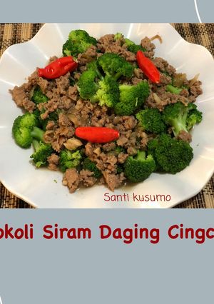 Foto resep Brokoli Siram Daging Cingcang