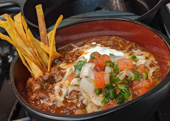 Recipe of Favorite Tex-Mex inspired brisket chili