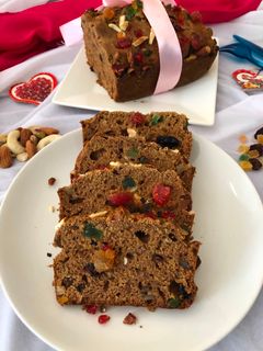 एगलेस क्रिसमस केक (Eggless christmas cake recipe in Hindi) रेसिपी मुख्य फोटो