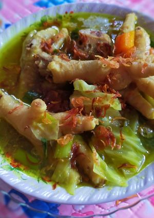 Foto resep Sop Ceker Ayam & Kepala Bumbu Kuning