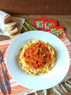 Foto resep Spaghetti Sambal Goreng Tempe