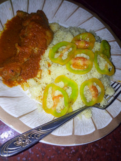 A picture of Plane couscous wit stew.
