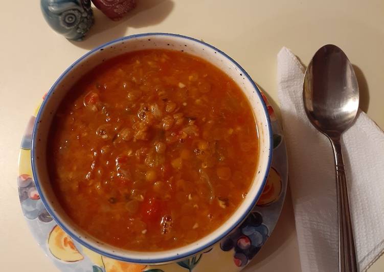 Steps to Prepare Homemade Lentil Soup In Instant Pot!