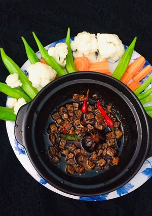 Hình của món Kho quẹt chay.