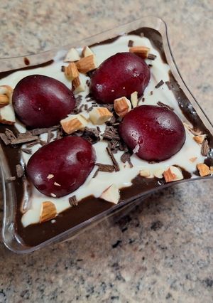 Φωτογραφία της συνταγής Σοκολατένιο cheesecake βρώμης