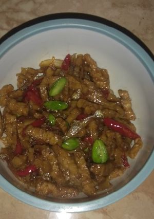 Foto resep Oseng Kering Tempe Teri Pete 😅