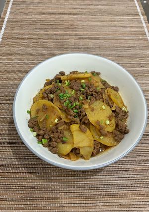 Foto resep Kentang kecap daging cincang