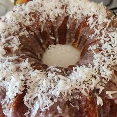 A picture of Pina Colada Bundt Cake.
