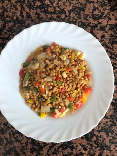 Una foto de Ensalada de lentejas