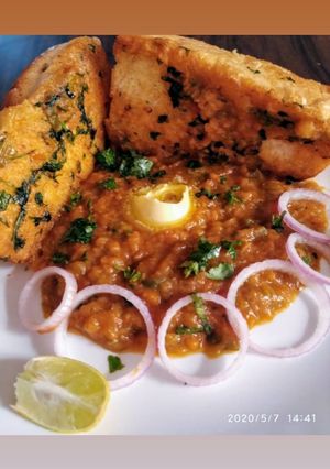 A picture of Masala Pav Bhaji.