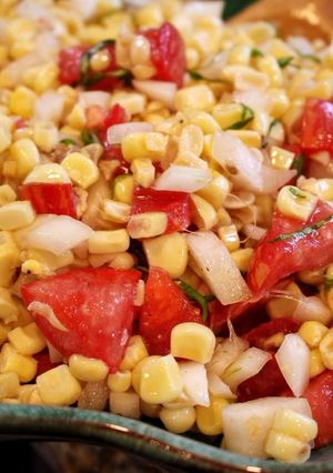A picture of Simple Fresh Corn & Tomato Salad.