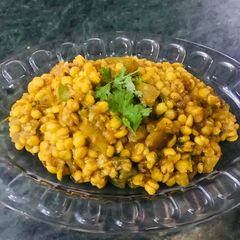 A picture of Lauki chane ki daal.