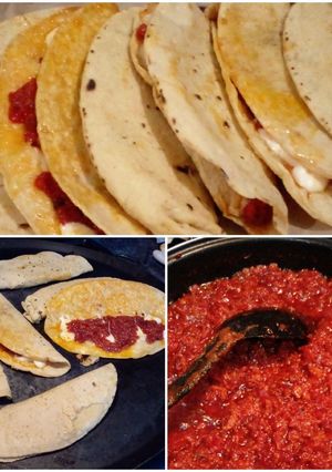 Una foto de Quesadillas de chicharrón prensado
