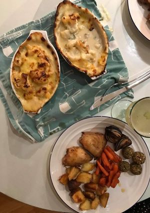 A picture of Cauliflower & Three Cheese.